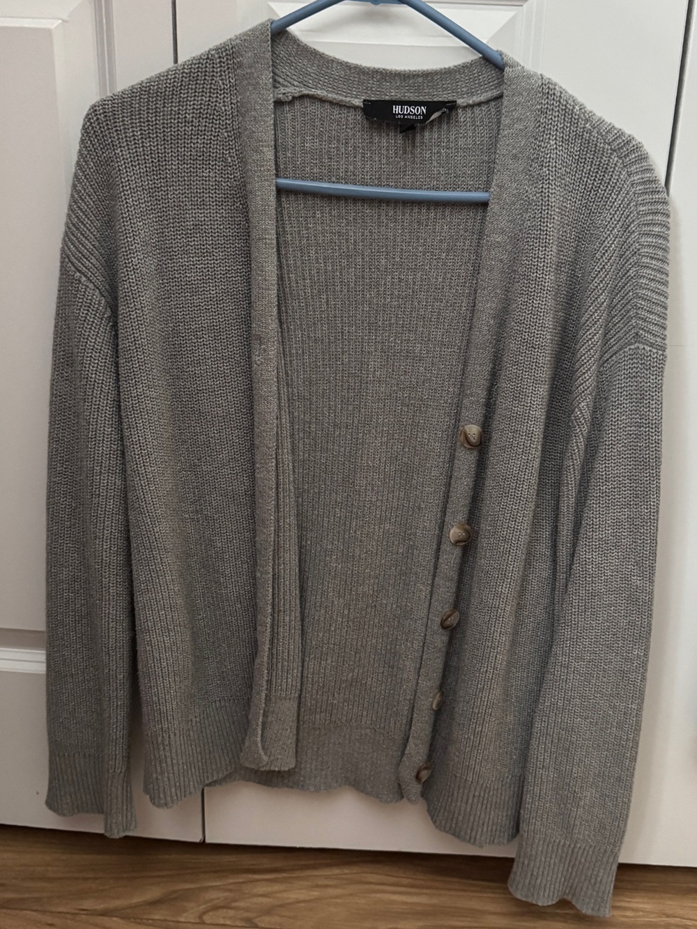 Hudson Gray Button Cardigan